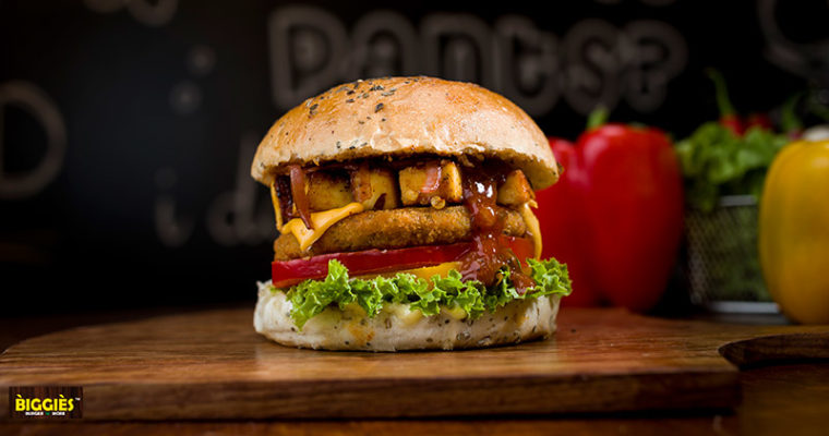 Paneer Twisted Burger